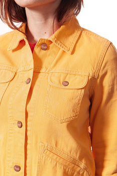 DAMSKA KURTKA JEANSOWA WRANGLER HERITAGE JACKET YELLOW W405DM22F