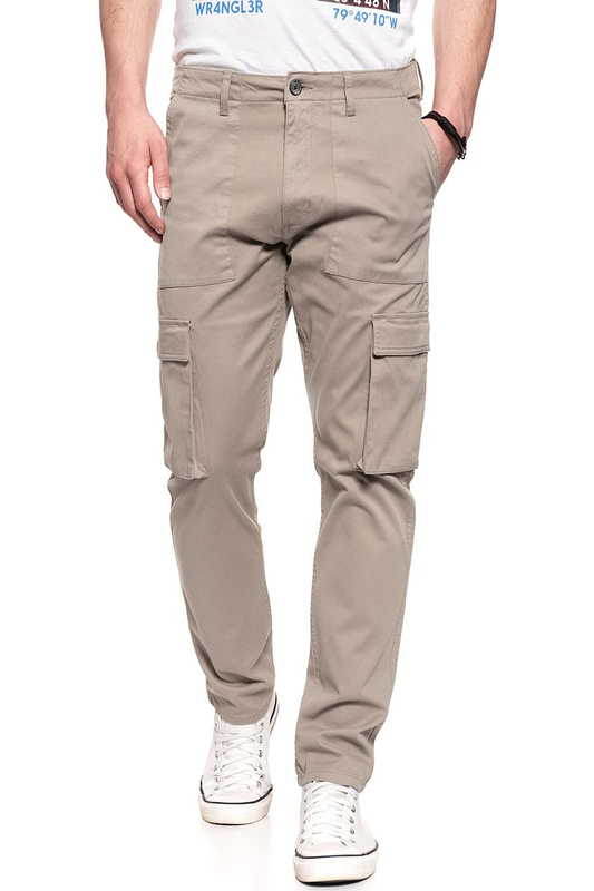 WRANGLER SPODNIE MĘSKIE CARGO PANTS BEIGE W15EA4XBB 112126801