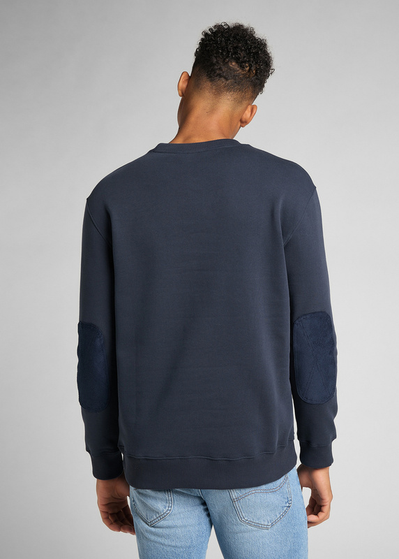 MĘSKI BLUZA KLASYCZNA LOGO LEE CREW CORD SWS SKY CAPTAIN L83FTJHY 112140933