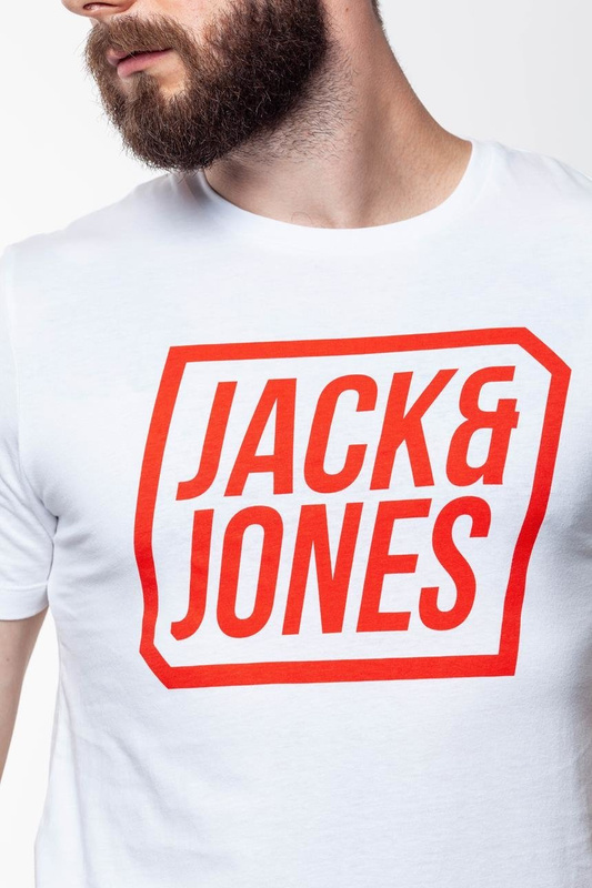 JACK & JONES T SHIRT CREW NECK WHITE 12134696      $    