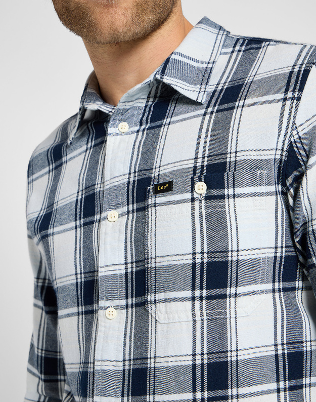 MĘSKA KOSZULA KRATA LEE LEESURE SHIRT CLOUD CHECK 112355714