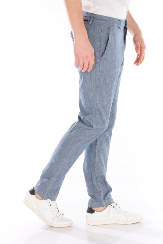 LEE CHINO MĘSKIE SPODNIE MATERIAŁOWE PIN STRIPE L768YACK 112121145