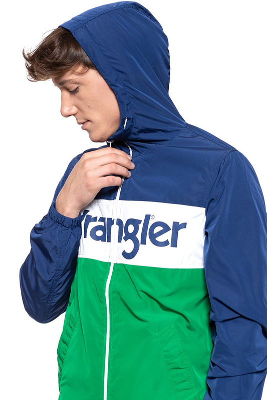 KURTKA WRANGLER WALLY WINDBREAKER BLUE DEPTHS W4707V9JY 112128992
