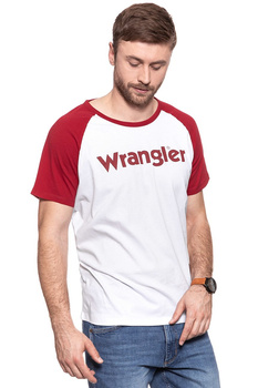 KOSZULKA WRANGLER S/S RAGLAN T JESTER RED W7878FK9S