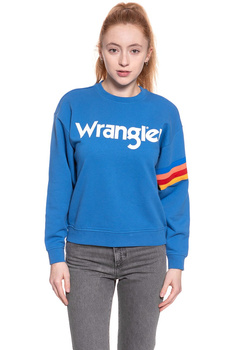 BLUZA WRANGLER DAMSKA LOGO SWEAT DEEP WATER W6072HQDF 112130428