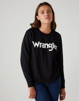 WRANGLER CREW SWEAT DAMSKA BLUZA LOGO BLACK W6Z1HY100 112130855
