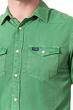 WRANGLER WESTERN SHIRT FAIRWAY GREEN W5965MV1Q