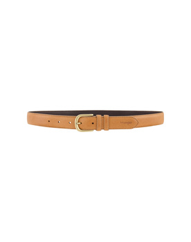 WRANGLER MĘSKI PASEK SKÓRZANY BOMBATO BELT DARK COGNAC 112358067 PREMIUM W0CL014422