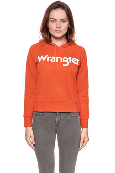 BLUZA WRANGLER LOGO HOODY BURNT OC W6078HP3B 112130446