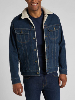 LEE SHERPA JACKET MĘSKA KURTKA JEANSOWA Dark Blue L87BSQZG 112320041