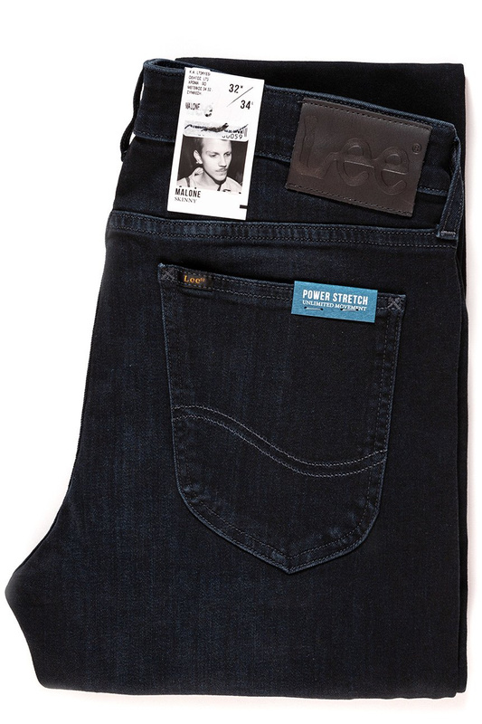 JEANSY MĘSKIE LEE MALONE DARK BLUES L736YESO 112120270