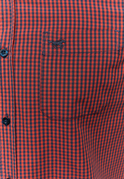 Męska Koszula MUSTANG Chester Gingham Check Orange Navy 1014765 12549