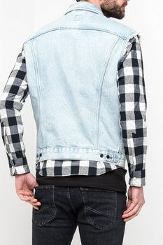LEE FIELD JACKET MĘSKI BEZRĘKAWNIK JEANSOWY JEANS KAMIZELKA L86QRDDL 112122765