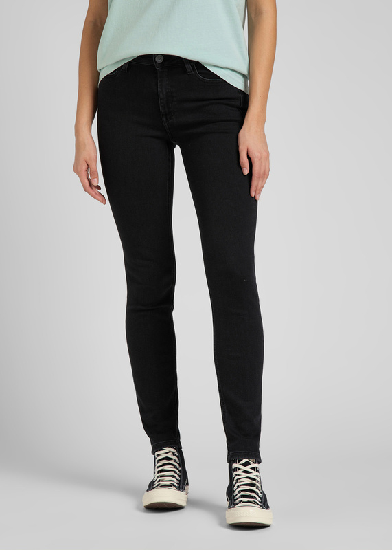 LEE DAMSKIE SPODNIE JEANSOWE LEE FOREVERFIT BLACK AVERY L32SOZVT 112145054