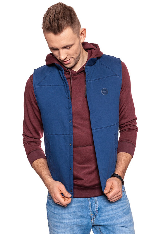 WRANGLER KNITTED VEST NAVY W6526LD35