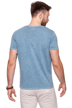 KOSZULKA WRANGLER OVERDYE TEE FLINTSTONE BLUE W7B36EB8O 112131458