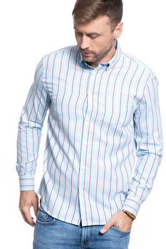 KOSZULA MĘSKA WRANGLER LS 1PKT BUTTON DOWN CERULEAN BLUE W5A34SXVT 112130013