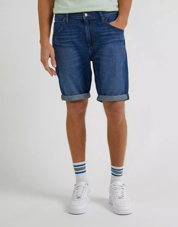 LEE 5 POCKET SHORT MĘSKIE SZORTY VCR DARK WORN L73MHVB72 112331761