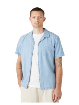 WRANGLER LS 1 PKT SHIRT MĘSKA KOSZULA JEANSOWA LIGHT INDIGO W5D6LOX4E 112146113
