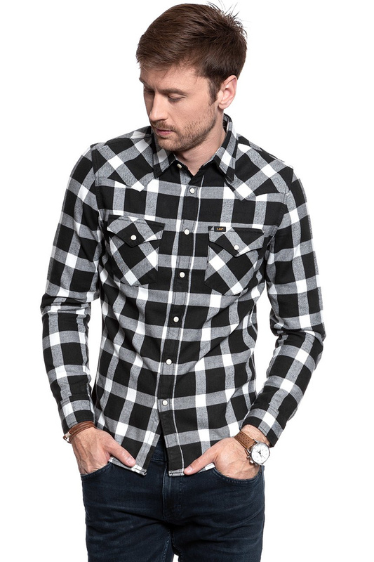 KOSZULA LEE WESTERN SHIRT PITCH BLACK L643ZCEM 112115448