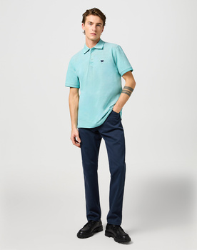 WRANGLER MĘSKA KOSZULKA WRANGLER REFINED POLO SHIRT TEAL 112362834