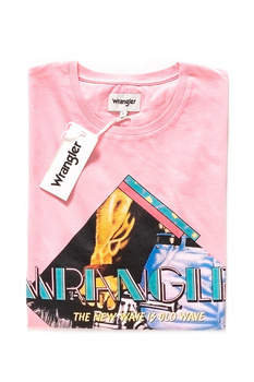 KOSZULKA WRANGLER GRAPHIC TEE SEA PINK W7B61FKWF 112131515