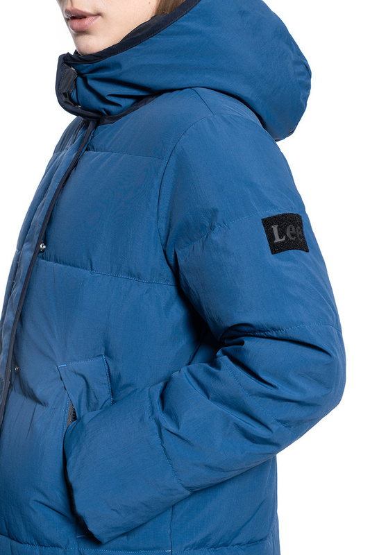 KURTKA DAMSKA LEE LONG PUFFER OIL BLUE L56WVDMO 112113147