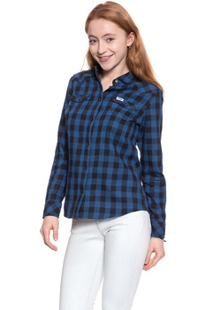 KOSZULA WRANGLER LS WESTERN SHIRT DEEP WATER W5240N6DF 112129355
