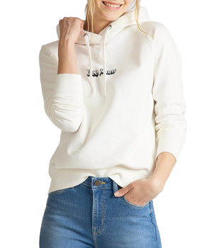 DAMSKA BLUZA Z KAPTUREM LEE HOODIE WHITE CANVAS L53WTXRR 112112596