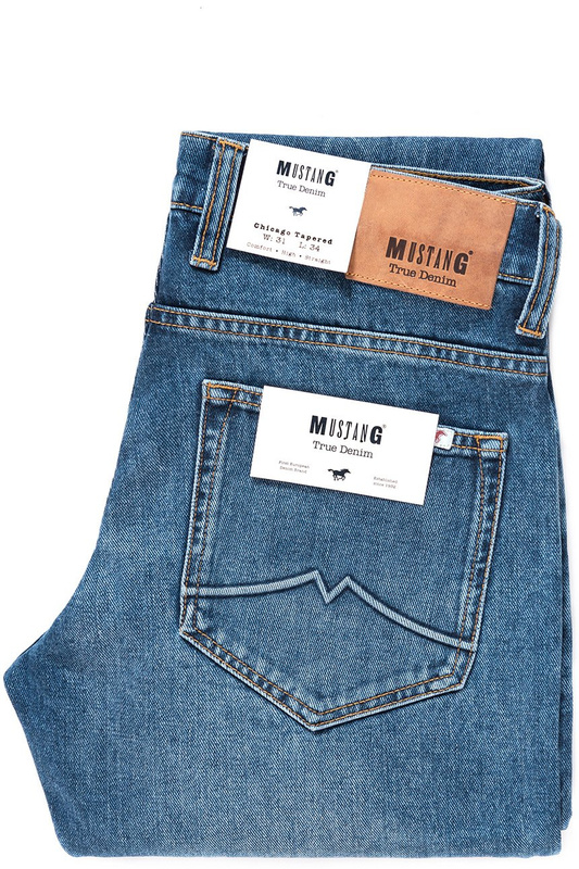 SPODNIE MĘSKIE MUSTANG Chicago Tapered DENIM BLUE 1008742 5000 803