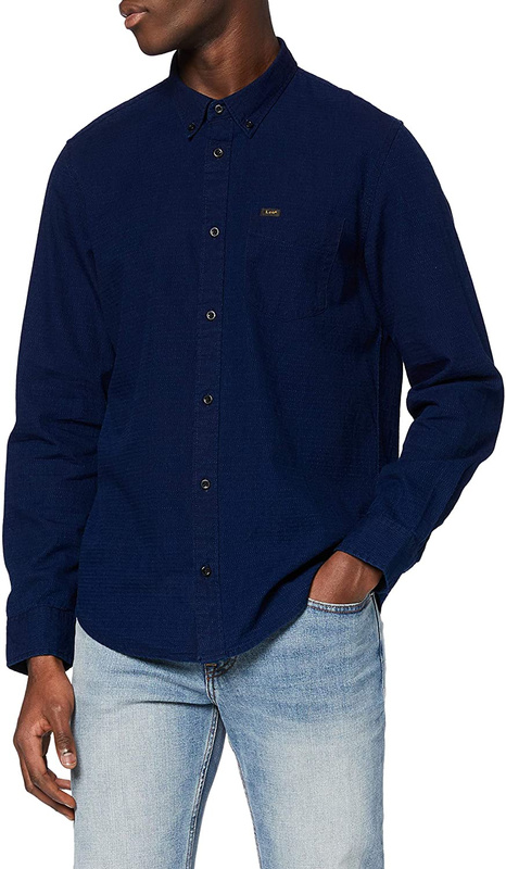 LEE LEE BUTTON DOWN NAVY L880FR35 112123078