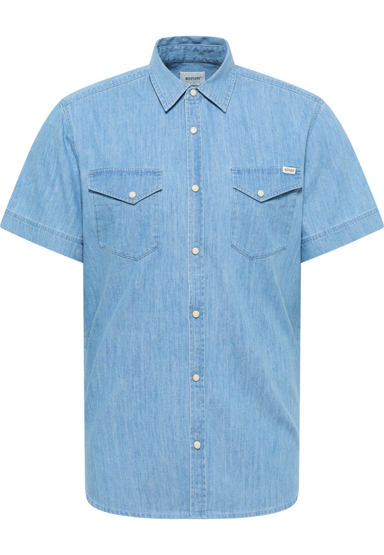 Męska koszula Mustang Style Eloy Denim Blue 1016467 5000 100