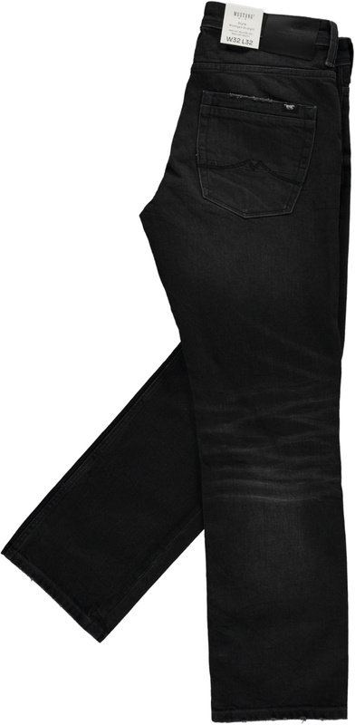 Męskie Spodnie Jeansowe Mustang Style Michigan Straight Denim Black 1016337 4000 883