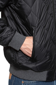 KURTKA WRANGLER BOMBER JACKET BLACK W4A6Y8100 112129075