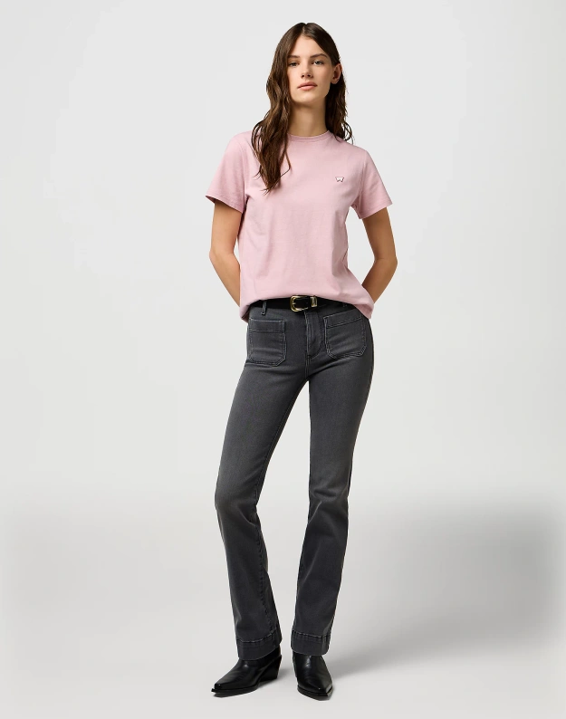 DAMSKA KOSZULKA WRANGLER SIGN OFF TEE KEEPSAKE LILAC 112370740