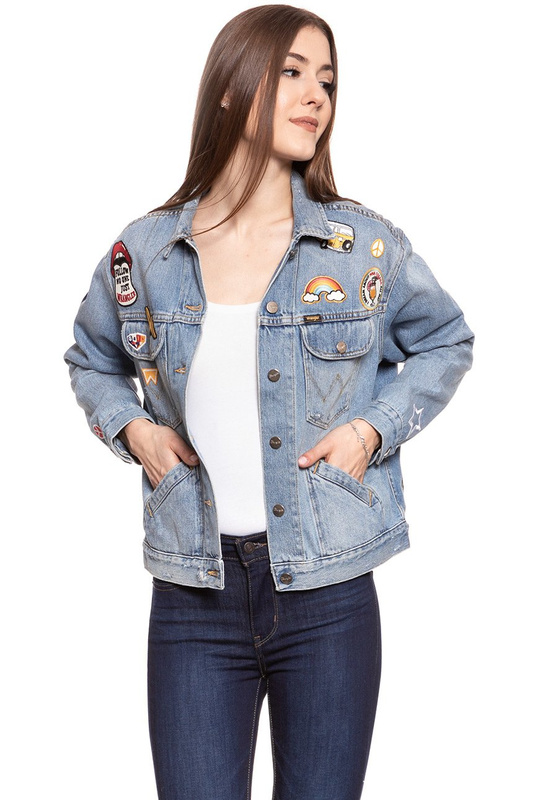 DAMSKA KURTKA JEANSOWA WRANGLER RETRO JACKET GLASTON W415GF128 112128784