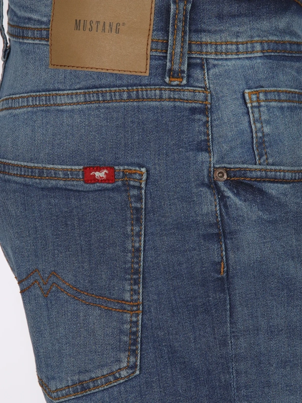 Męskie Spodnie jeansowe Mustang Style Orlando Slim Denim Blue 1016625 5000 682