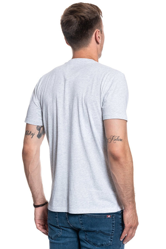 LEE BRANDED TEE SHARP GREY MELE L63KFQ03 112115084