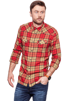 KOSZULA WRANGLER LS WESTERN SHIRT SALSA RED W5969SZWN 112129819