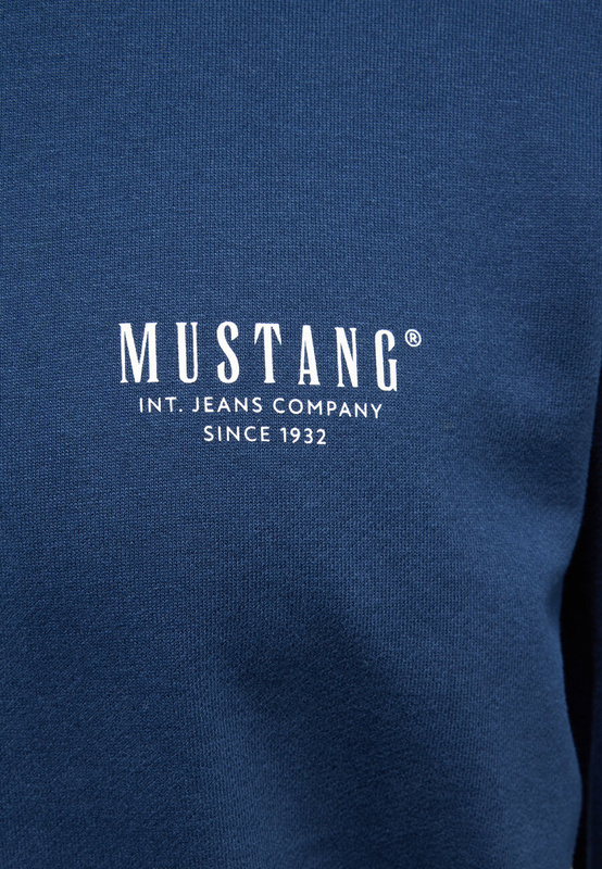 MĘSKA BLUZA MUSTANG LOGO Clio Dress Blues 1014784 5334