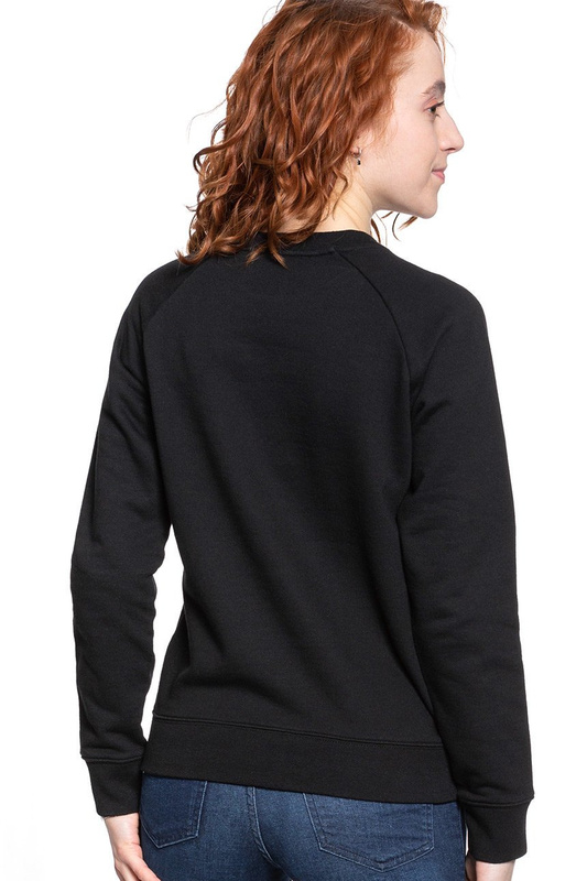 BLUZA LEE DAMSKA ESSENTIAL LOGO SWS BLACK L53FTX01 112112282
