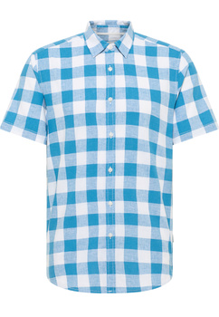 Męska koszula Mustang Style Berkeley Blue Big Vichy Check 1016471 12737