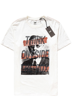 LEE T SHIRT OUTSIDE THE BOX TEE BURNT OCHRE L63PAIBH