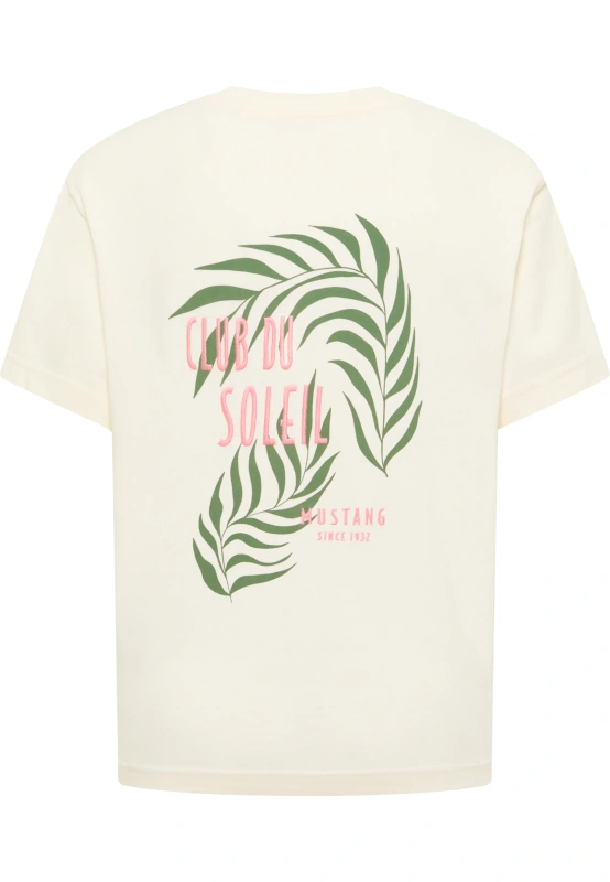 Damski T-Shirt Mustang Style Floris Whisper White 1016141 2013