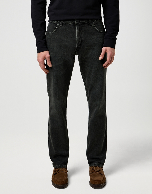 MESKIE SPODNIE JEANSOWE WRANGLER GREENSBORO ASH 112371376