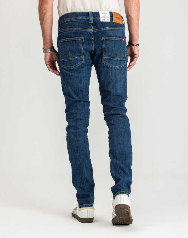 MUSTANG VEGAS SLIM MĘSKIE SPODNIE JEANSOWE JEANSY DŻINSY DENIM BLUE 1015045 5000 883
