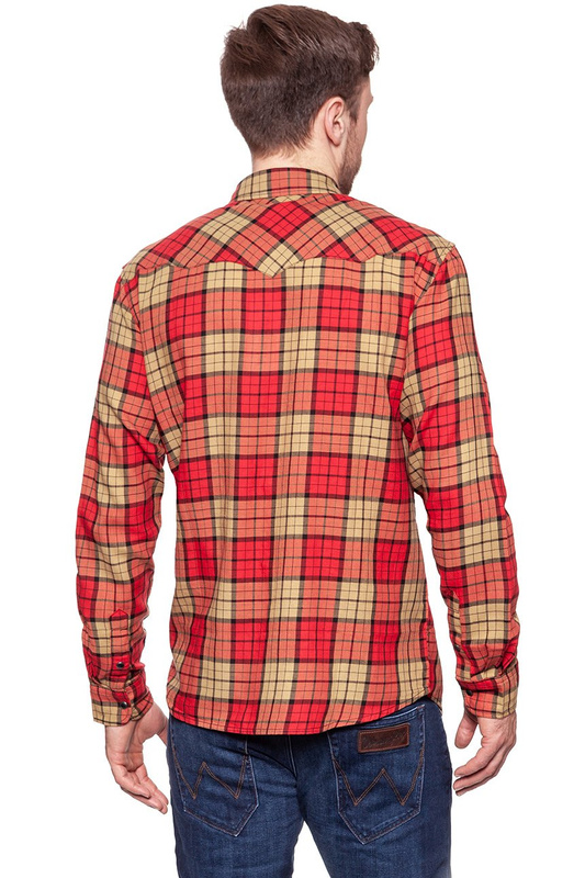 KOSZULA WRANGLER LS WESTERN SHIRT SALSA RED W5969SZWN 112129819