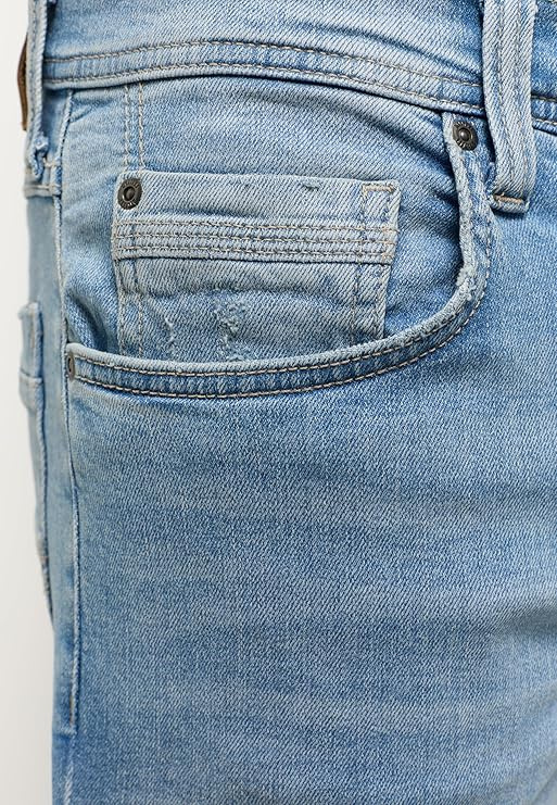 Męskie Spodnie Jeansowe Mustang Style Washington Straight Denim Blue 1014877 5000 313