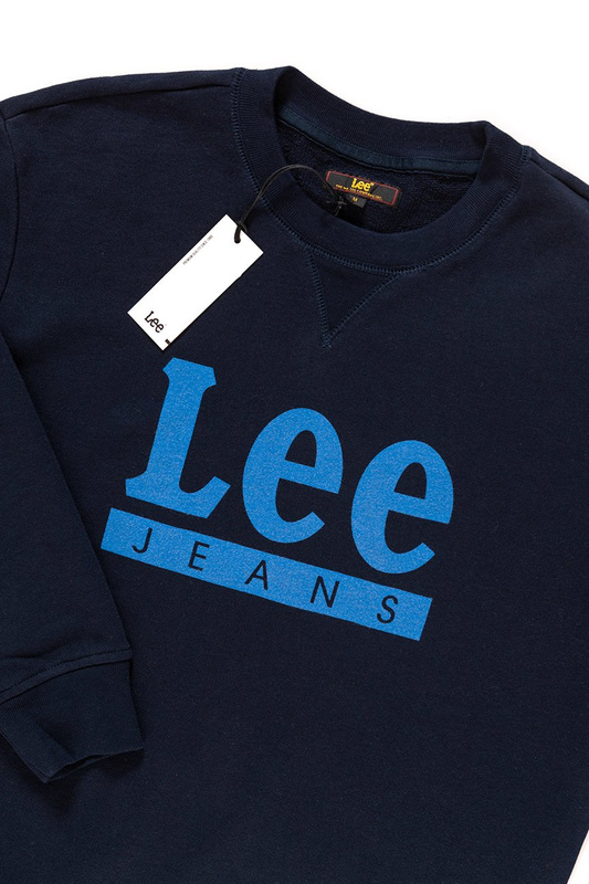 BLUZA MĘSKA LEE BASIC GRAPHIC CREW SKY CAPTAIN L80TJBHY 112121521