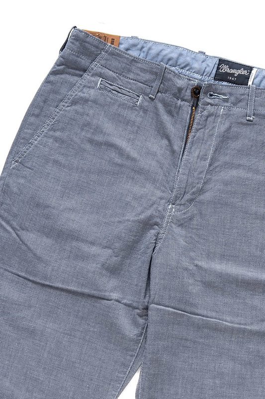 WRANGLER CHINO SHORTS INDIGO CHECK W14MPK89M